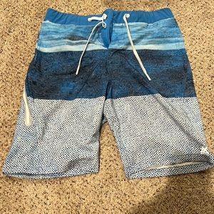 Blue swim trunks